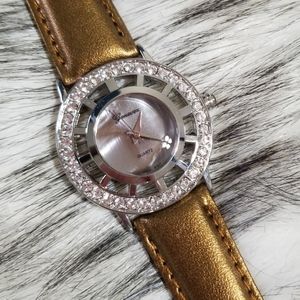 Genevex Women's Quartz Watch Brown Leather